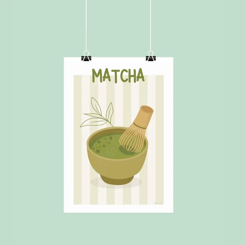 atelier-naholi-bol-de-matcha-affiche-a4-papier-mat image 1