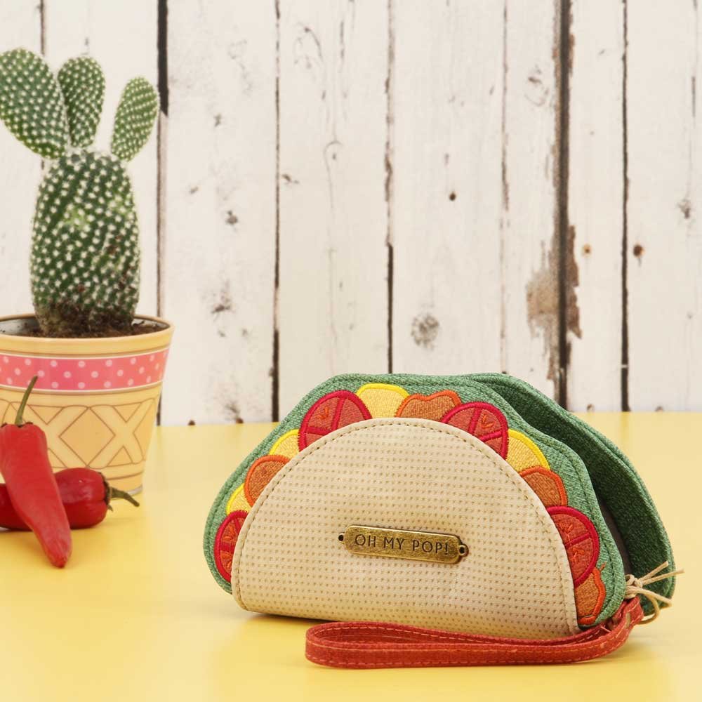 oh-my-pop-taco-porte-monnaie-beige-tex-15-cm image 5