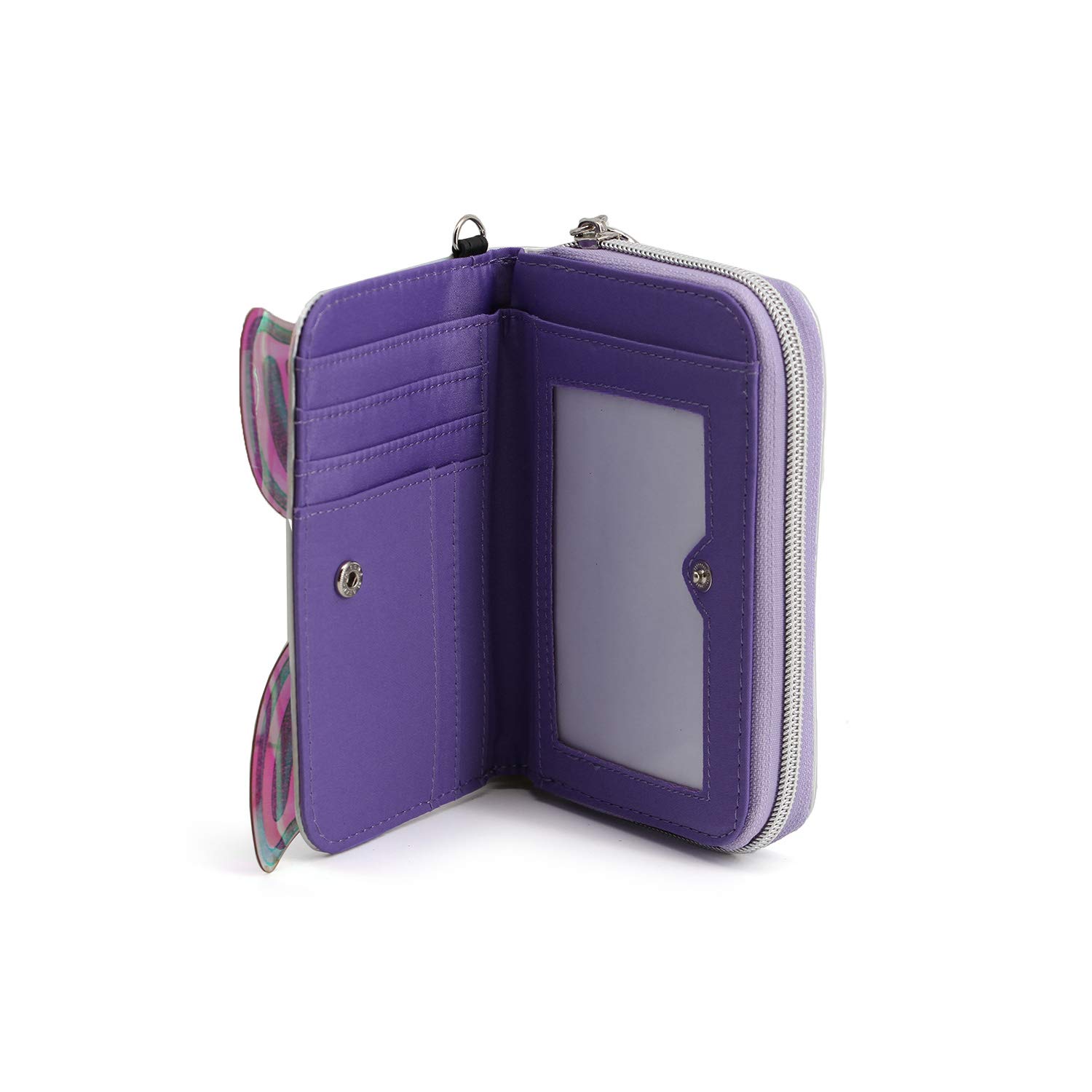 oh-my-pop-ailes-portefeuille-argent-10-x-15-5-cm-zip image 4