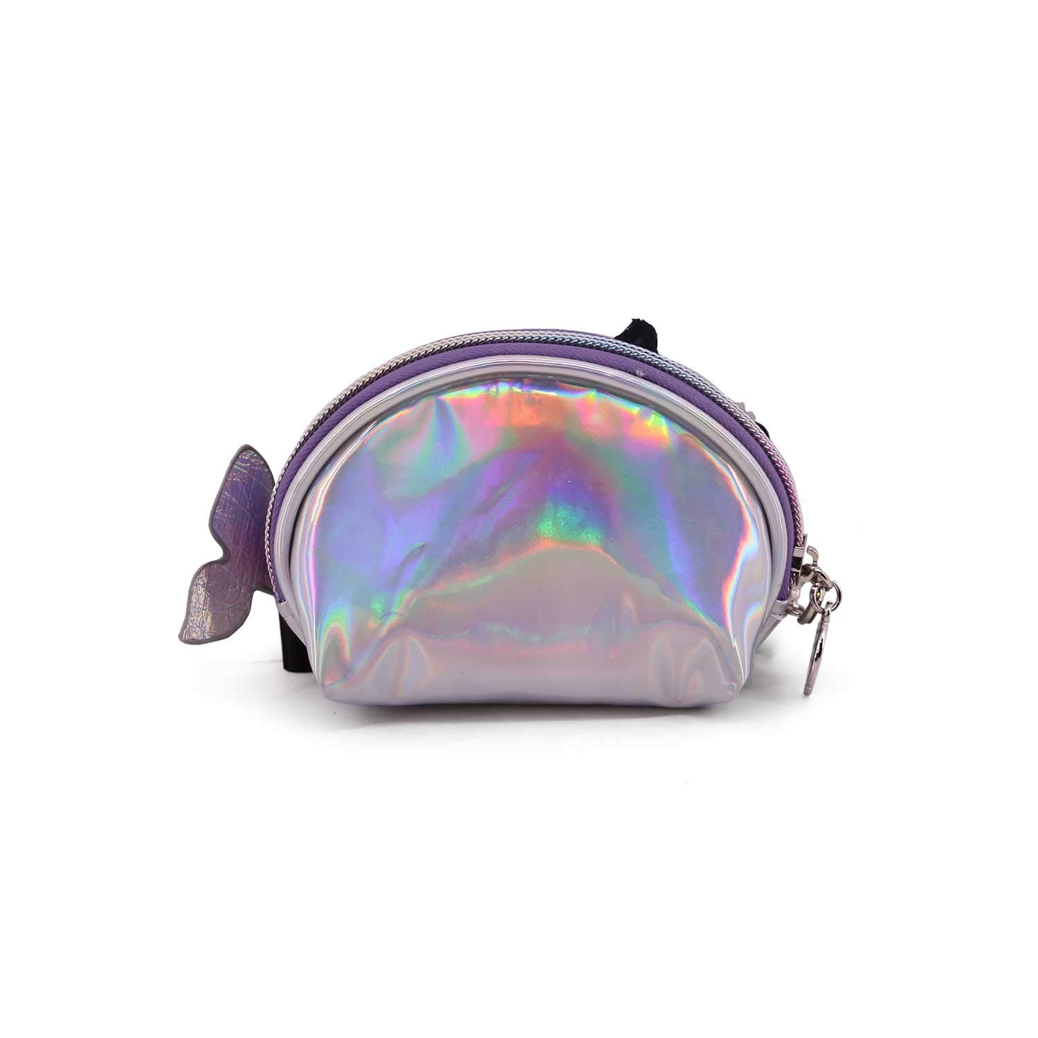 oh-my-pop-narval-porte-monnaie-ovale-argent-zip image 3