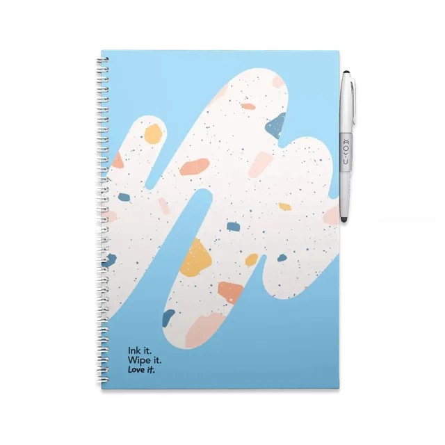 moyu-a4-rocky-ice-carnet-effacable-bleu-papier-pierre image 1