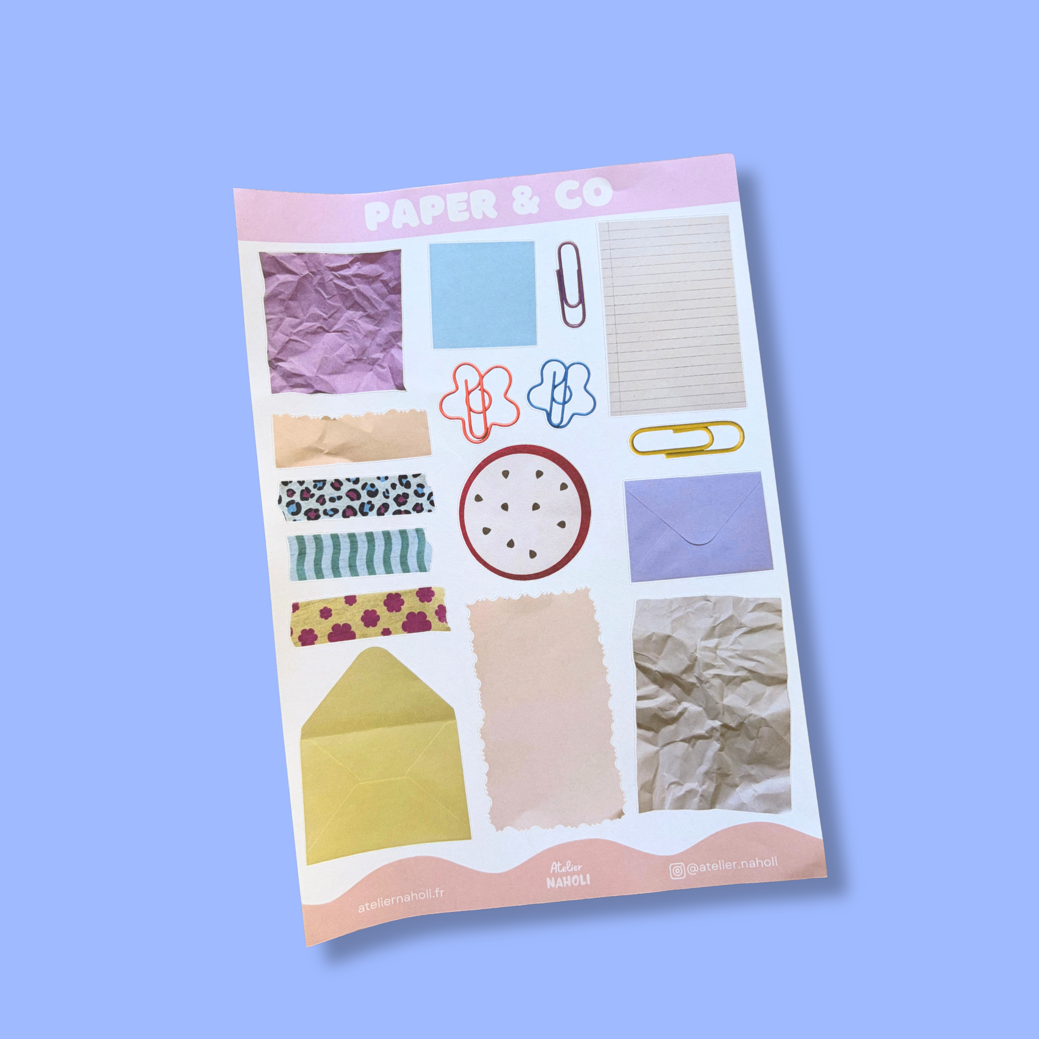 atelier-naholi-paper-co-planche-stickers-a5-papier image 1