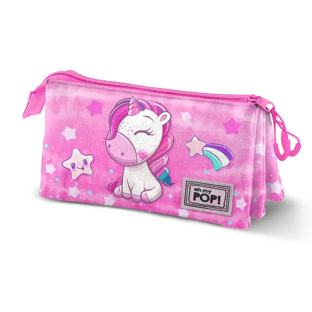 oh-my-pop-daydream-trousse-triple-rose-3-compartiments image 1
