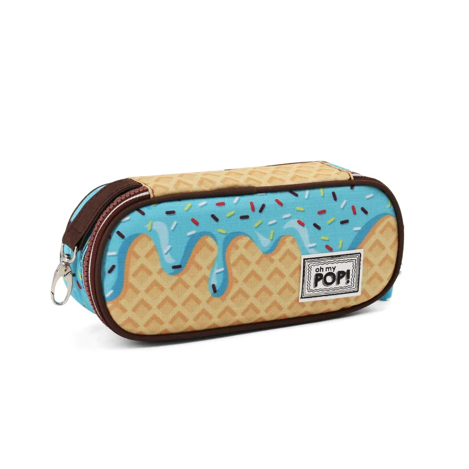 oh-my-pop-ice-cream-trousse-pencil-jaune-21-cm-organisateur image 1