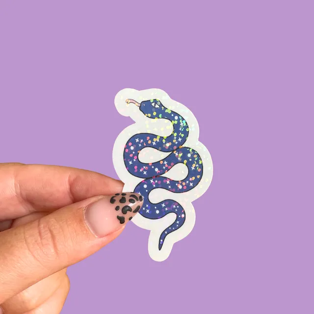 atelier-naholi-sticker-serpent-bleu-autocollant-mystique image 1
