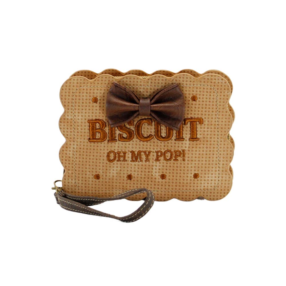 oh-my-pop-biscuit-petit-portefeuille-beige-8-cartes image 2