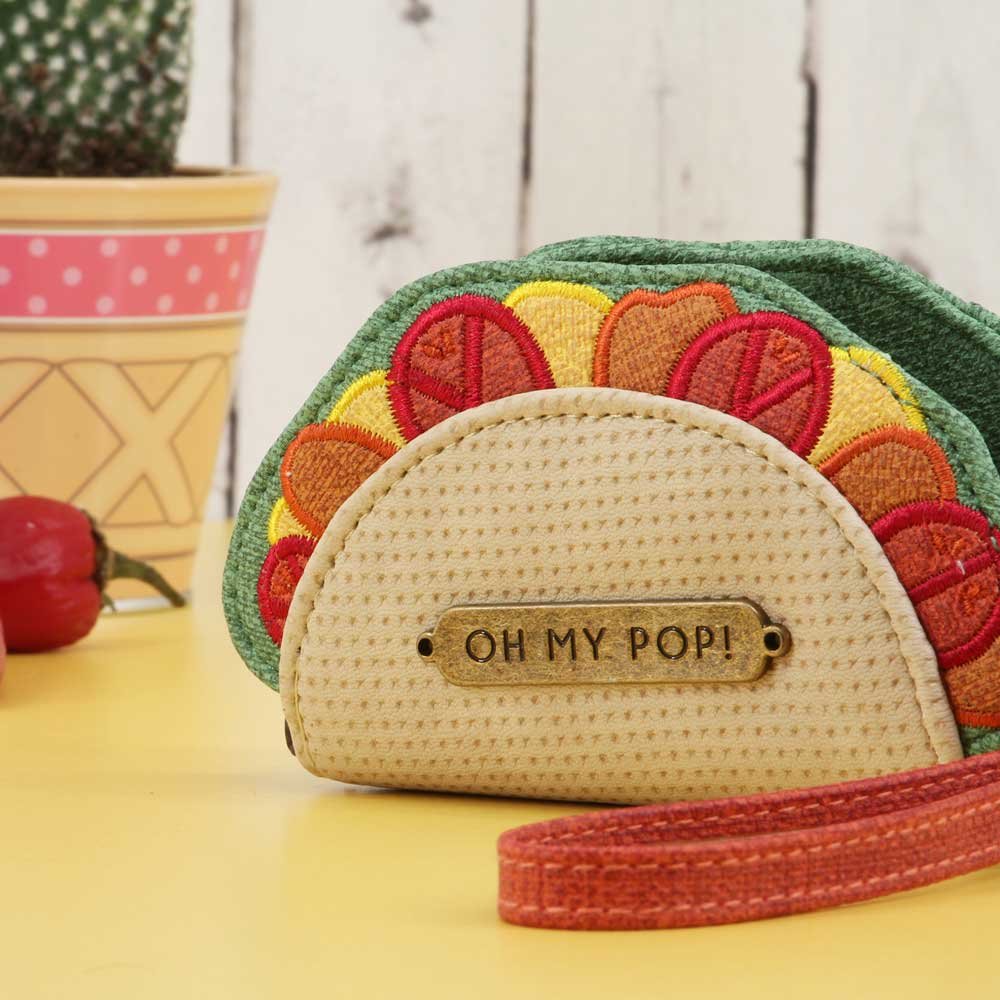 oh-my-pop-taco-porte-monnaie-beige-tex-12-cm image 5