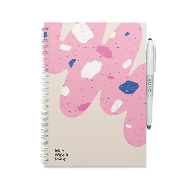 moyu-erasable-flamingo-desert-a5-carnet-effa-able image 1