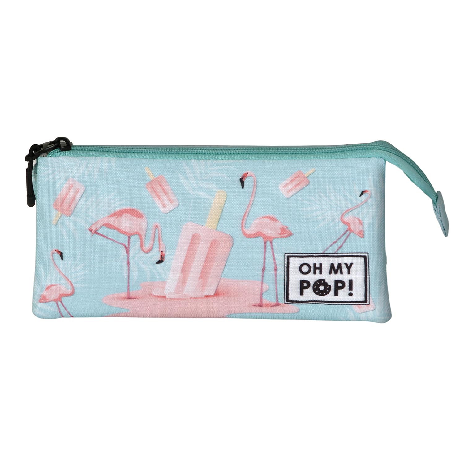 oh-my-pop-ice-flamingo-trousse-triple-turquoise-23-cm image 2