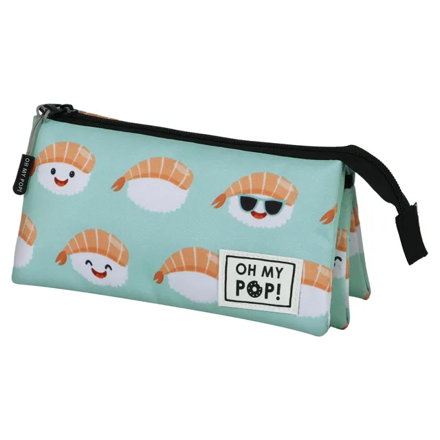oh-my-pop-nigiri-trousse-triple-fan-2-0-turquoise image 1