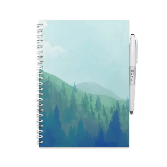 moyu-erasable-notebook-a5-carnet-effa-able-misty-mountain-recyclable image 1