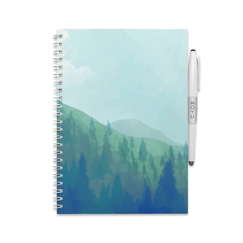 moyu-erasable-notebook-a5-carnet-effa-able-misty-mountain-recyclable image 1