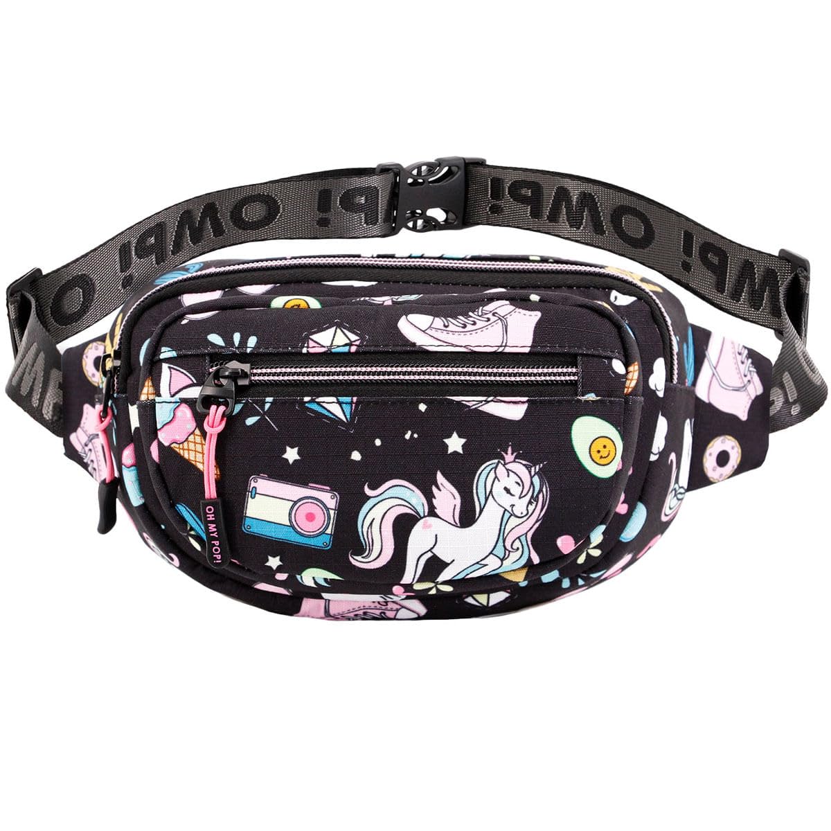 oh-my-pop-illusion-glaze-sac-banane-noir-120-cm image 1