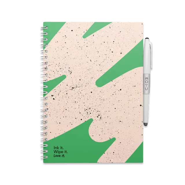 moyu-erasable-notebooks-a5-flashy-moss-carnet-effa-able-vert image 1