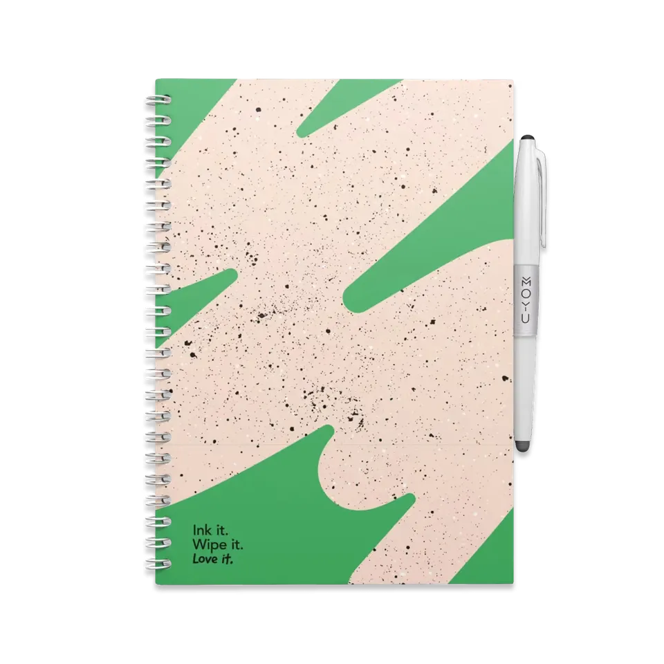 moyu-erasable-notebooks-a5-flashy-moss-carnet-effa-able-vert image 1