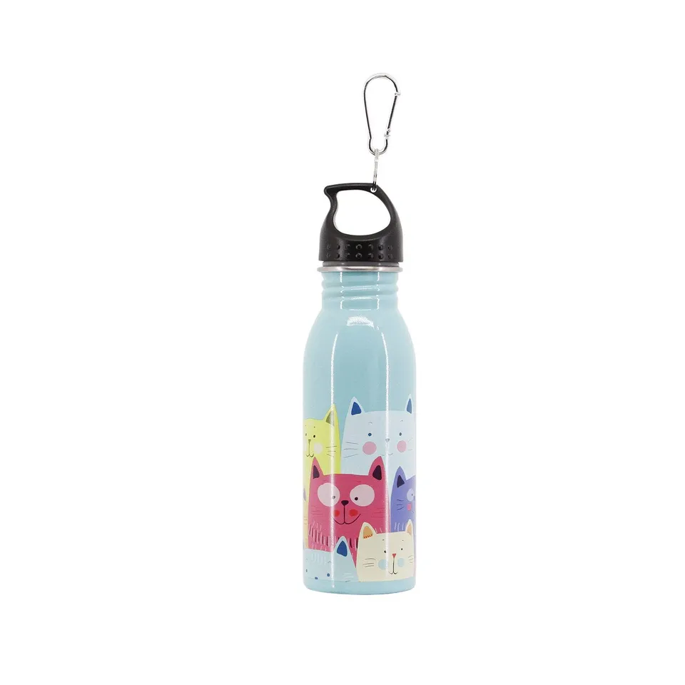 oh-my-pop-cats-bouteille-eau-inox-500-ml-multicolore image 1