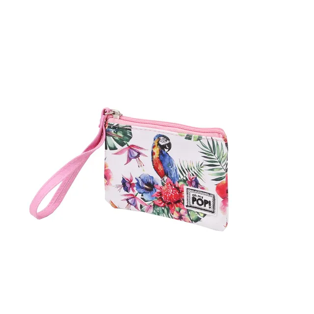 oh-my-pop-perroquet-trousse-scolaire-zipp-e-verte image 1