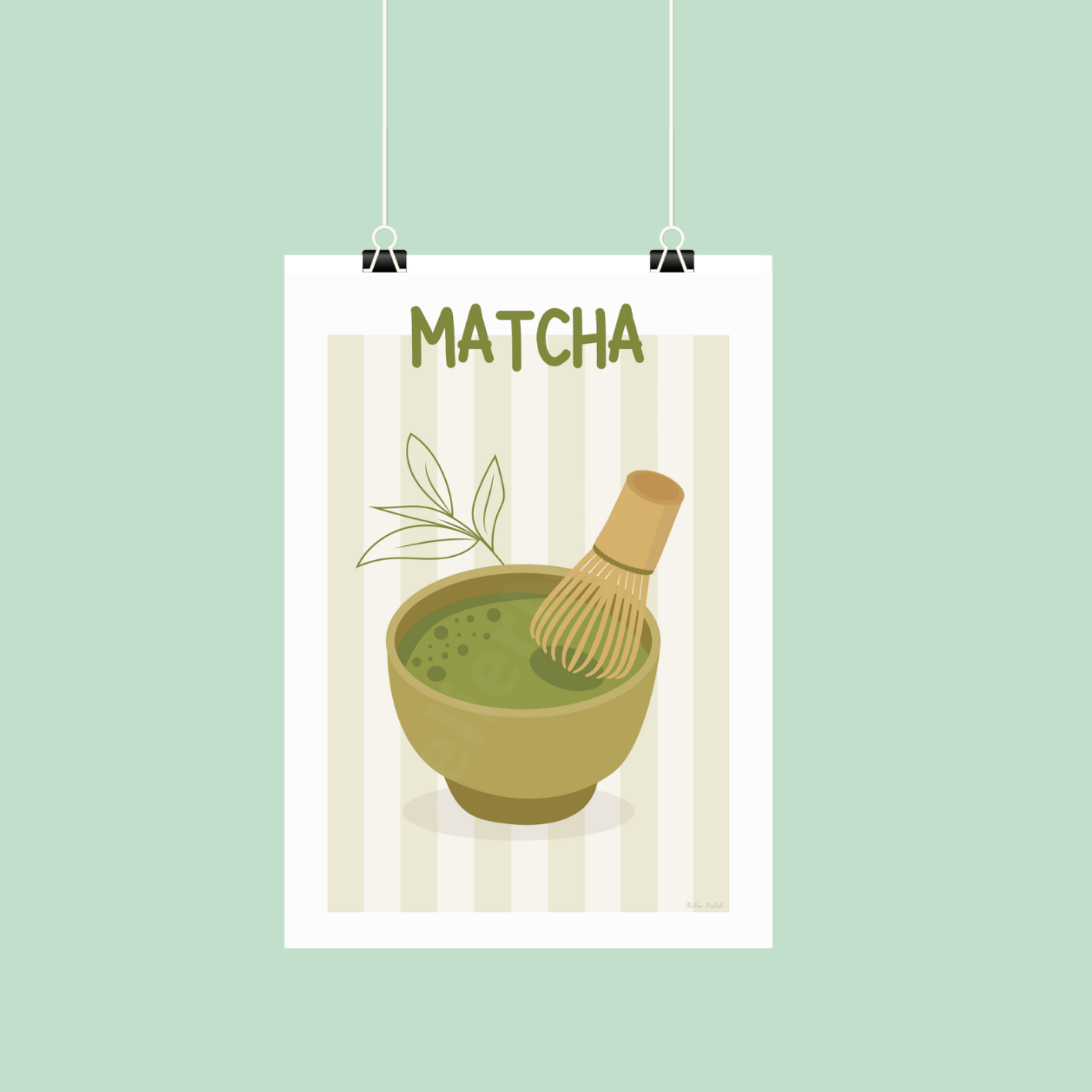 atelier-naholi-bol-de-matcha-affiche-a4-papier-mat image 1