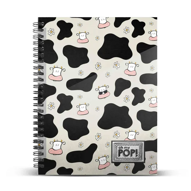 oh-my-pop-cow-cahier-a4-spirale-120-feuilles-quadrill image 1