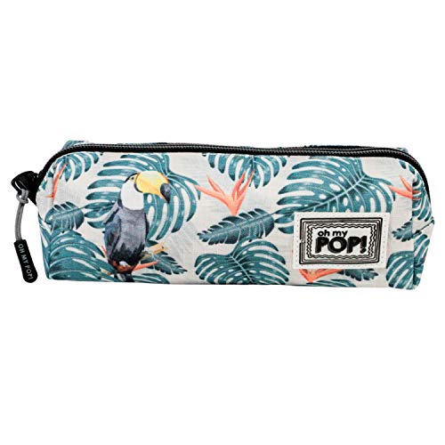 oh-my-pop-toucan-trousse-carr-e-multicolore-coton-22-cm image 5