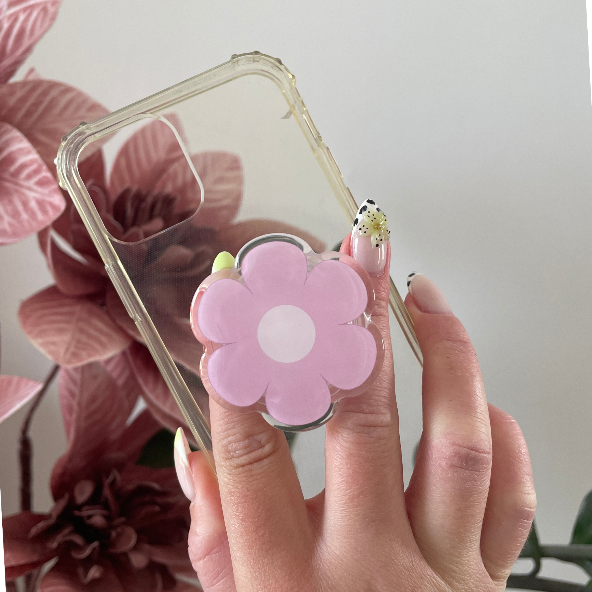 atelier-naholi-phone-grip-fleur-rose-support-acrylique-5cm image 2