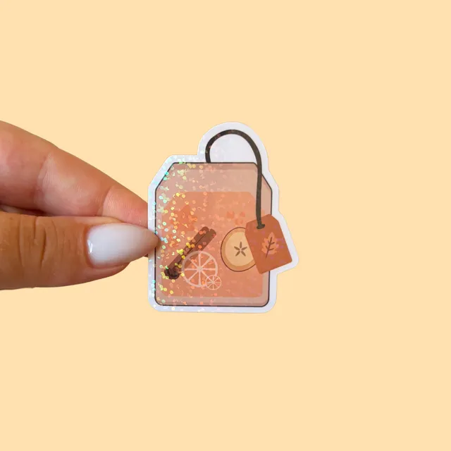 atelier-naholi-sachet-de-th-automne-sticker-cosy-4-36-x-5-48-cm image 1