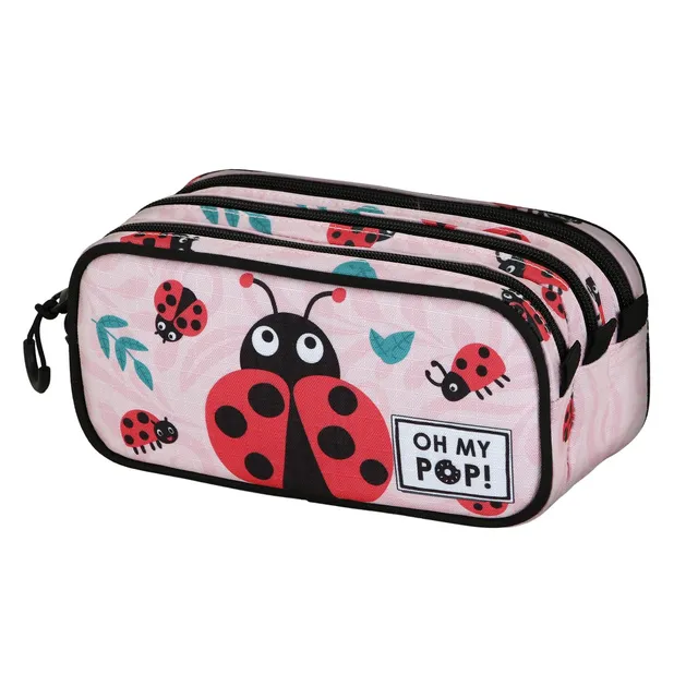 oh-my-pop-ladybug-trick-fan-2-2-trousse-rose-ripstop image 1