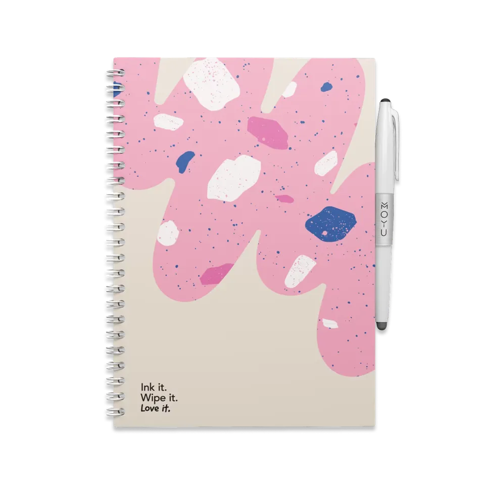 moyu-erasable-notebook-a5-flamingo-desert-carnet-effa-able image 1