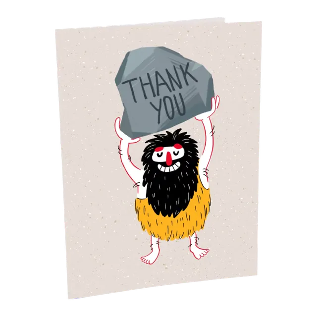 moyu-caveman-carte-remerciement-r-utilisable-papier-pierre image 1